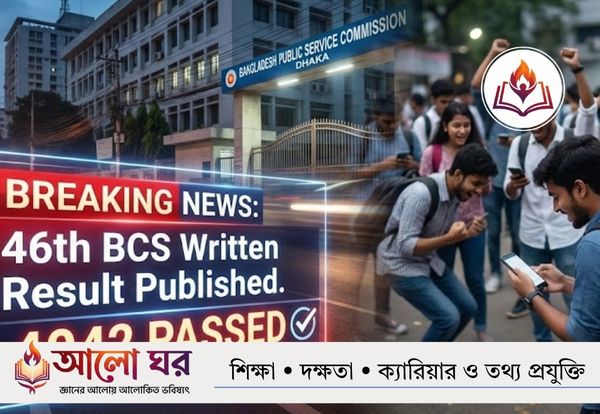 ৪৬তম বিসিএস লিখিত পরীক্ষার ফলাফল