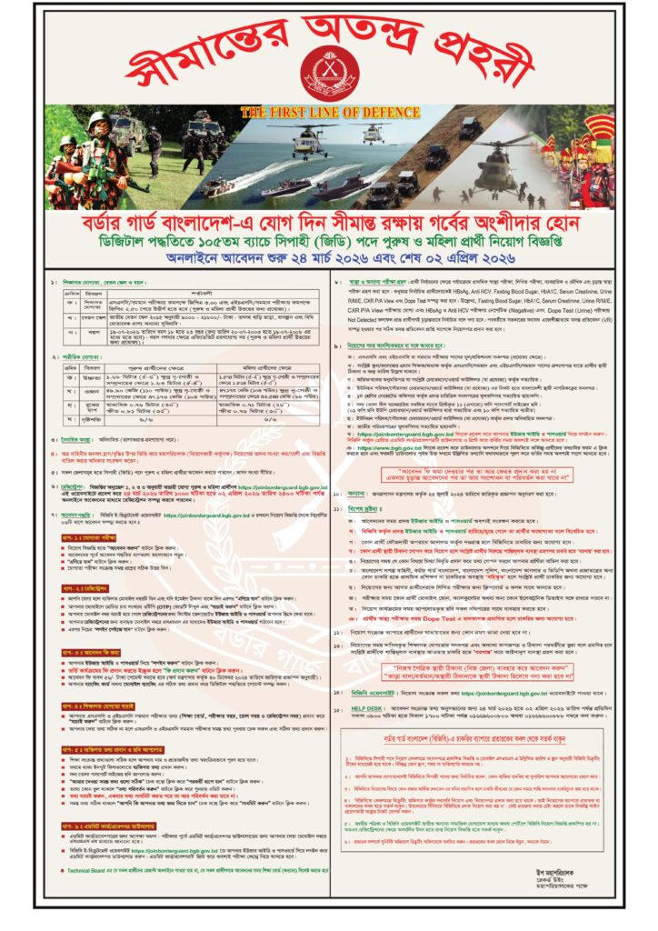 BGB Job Circular 2026